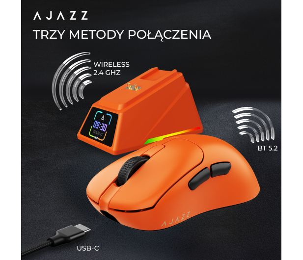Ajazz AJ179APEX 3950-8K ze stacją dokującą pomarańczowa - 1536389 - zdjęcie 8